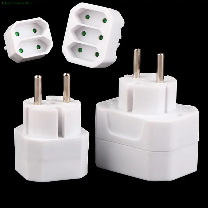 Wholesale 1PC EU Conversion Plug 1 to 2 / 1 to 3 Way European Standard Power Adapter Socket Travel Plugs AC 250V