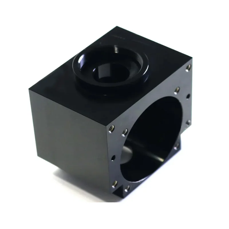 Aluminum alloy black anodized CNC custom precision optical instrument fixing components Optical instrument cavity accessories