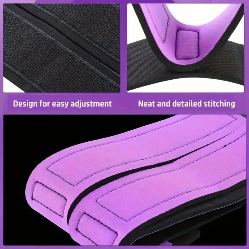 مجموعة أساور BDSM قابلة للتعديل وحافظة الفخذ - مصممة هندسيًا لملائمة مريحة وأساور مبطنة للسيدات