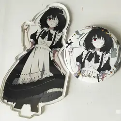 Misaki Mei Anime KeyChain men Plate Desk Decor Standing Collection Ornament accesorios kids Acrylic  party