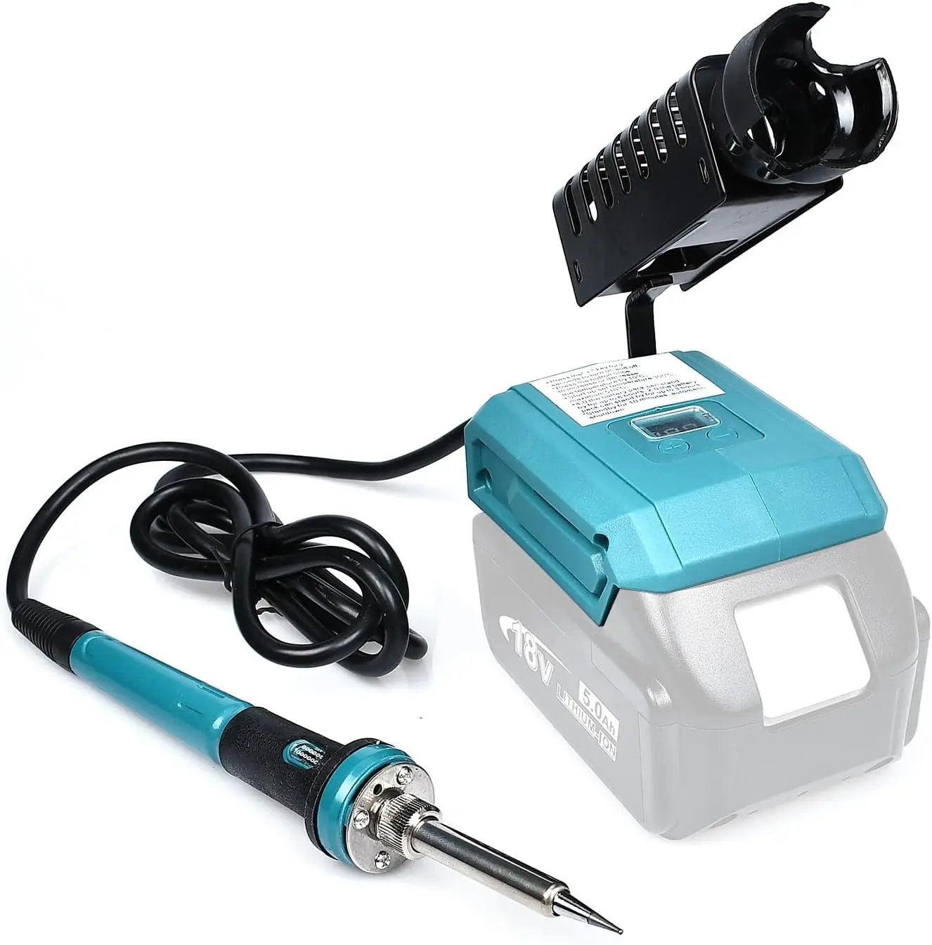 60W Soldering Iron for Makita 18V Li-ion Battery Cordless Electric Welding Tools 300-510℃ Adjustable Internal Heating