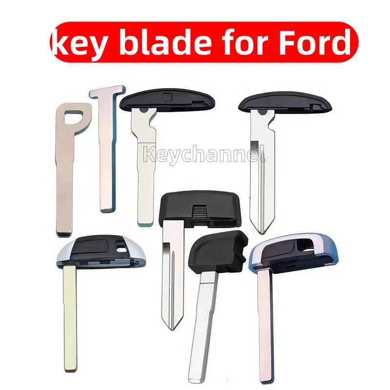 5pcs Car Smart Key Blade Keylessgo Remote Key Blank HU101 for ford ECOSPORT EDGE EXPLORER F150 F350 FUSION MUSTANG C-MAX RANGER