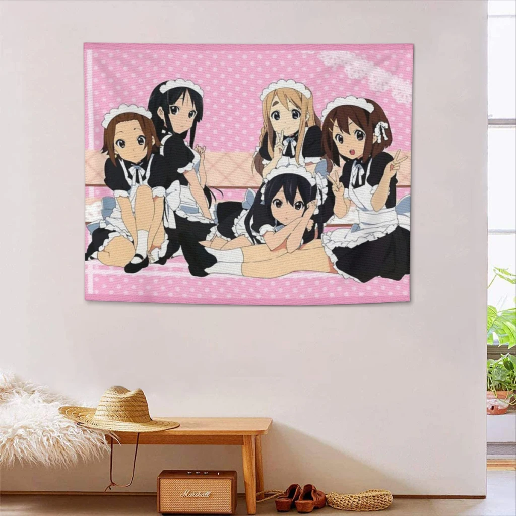 

Home Decoration Tapestry K-on! Maid Print Tapestry Wall Art Tapestries Room Decors