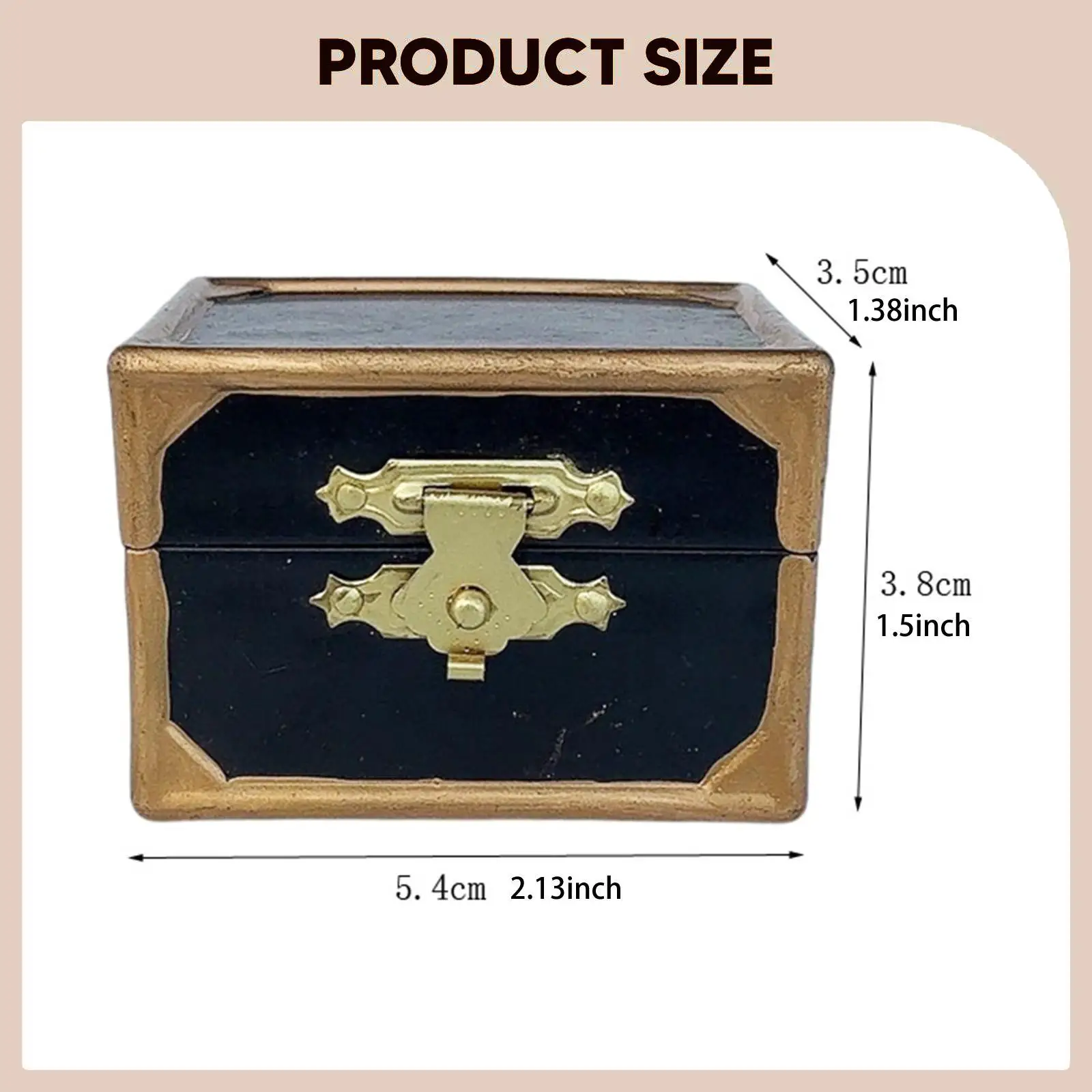 1:12 casa de muñecas cofre del Tesoro de madera Mini modelo resistente, paisaje de escena de la vida, accesorio Retro organizador de joyas caja de almacenamiento del tesoro