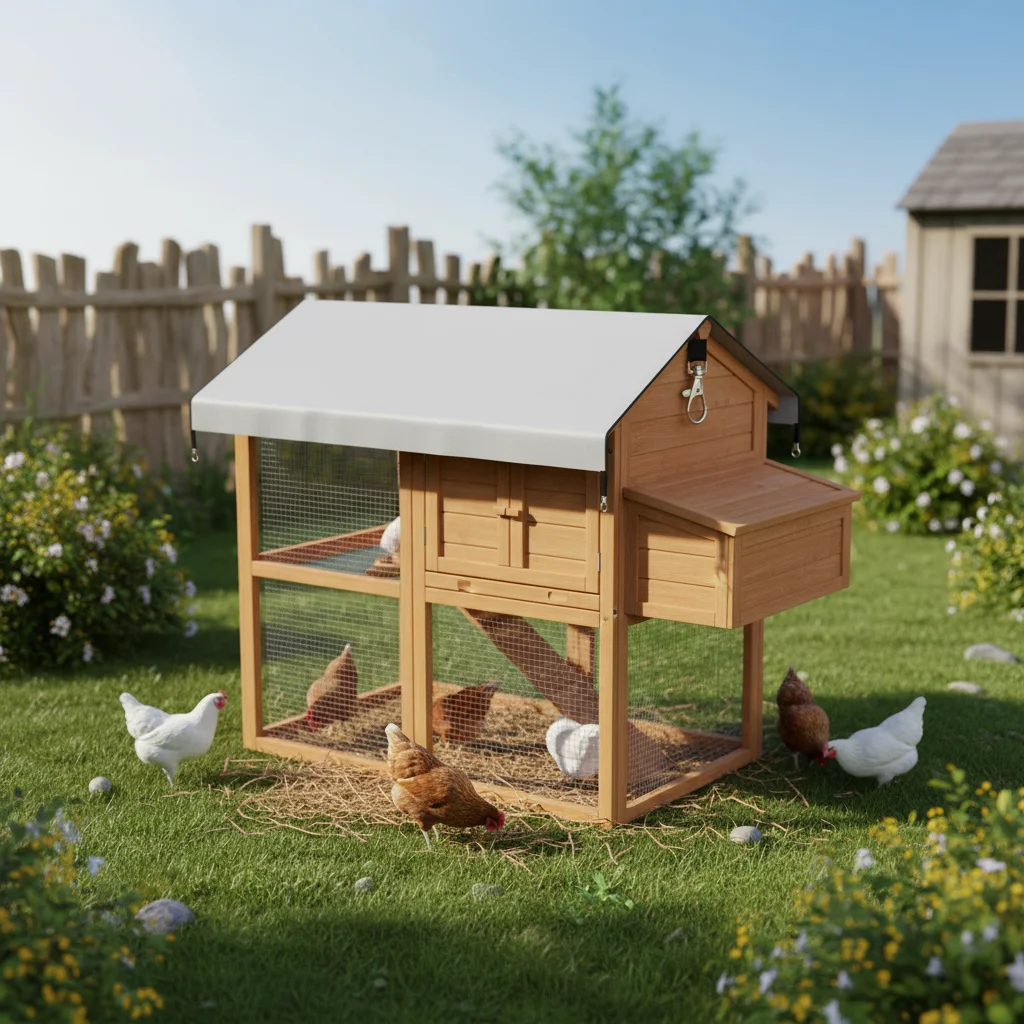 

Chicken Coop Cover Waterproof Chicken Coop Tarp Cover Waterproof Long Lasting Accessory Screens Canopy Protection For Outside