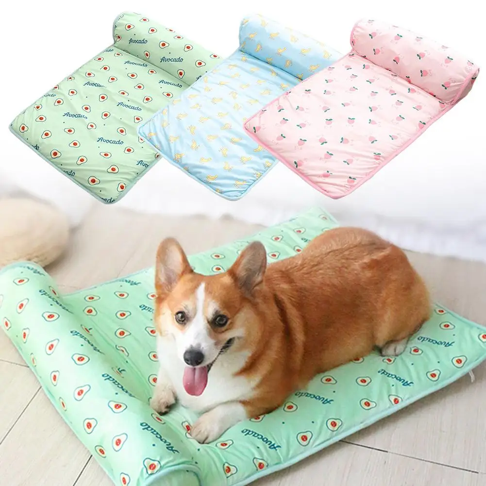 Dog Bed Mat Summer Cooling Pad Mat Pet Dog Sleeping Dogs Pet Pillow Ice With Blanket Bed Cats Mattress Cooling Pet Silk Ice I6C1