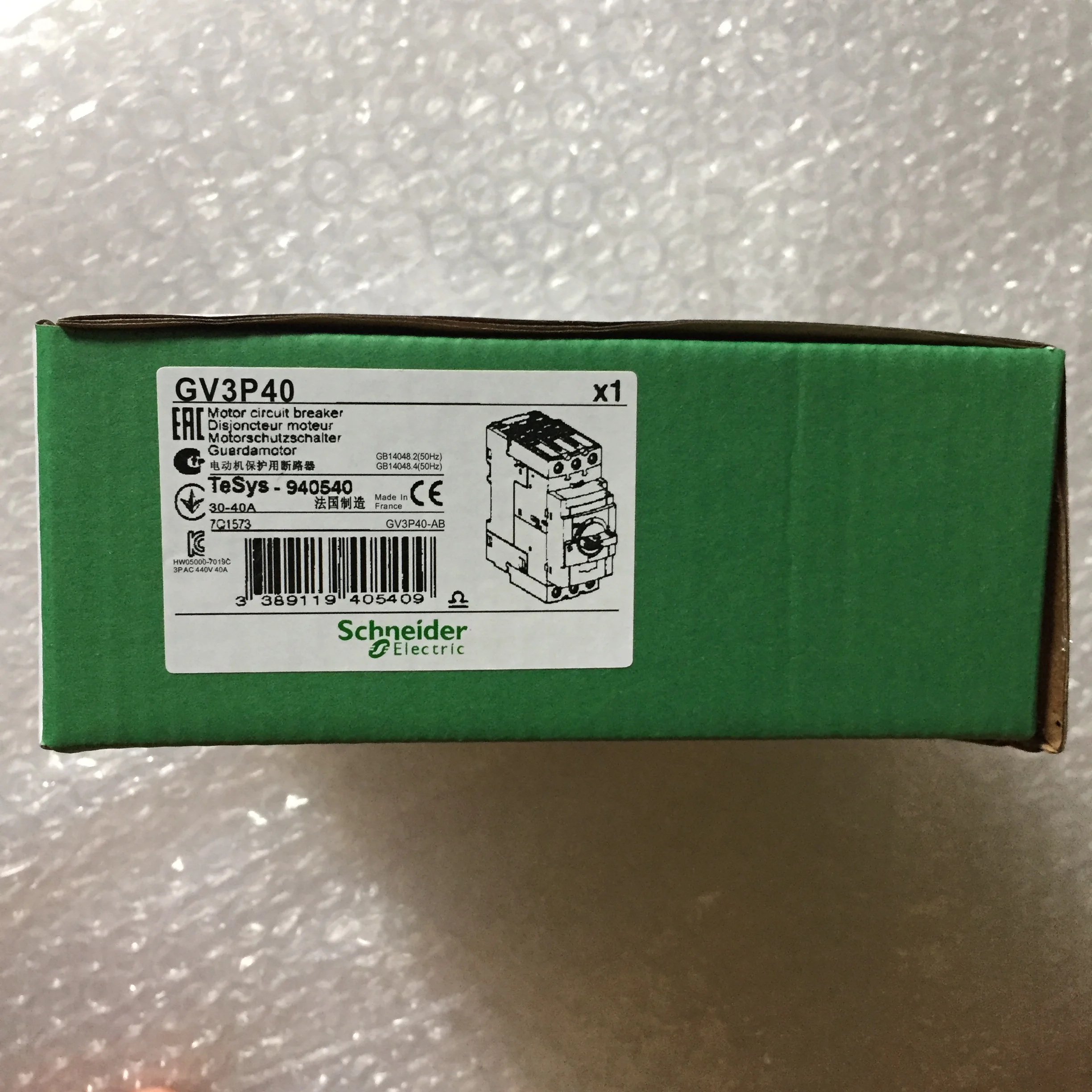 Motor Circuit Breaker GV3-P40 GV3P40 30-40A