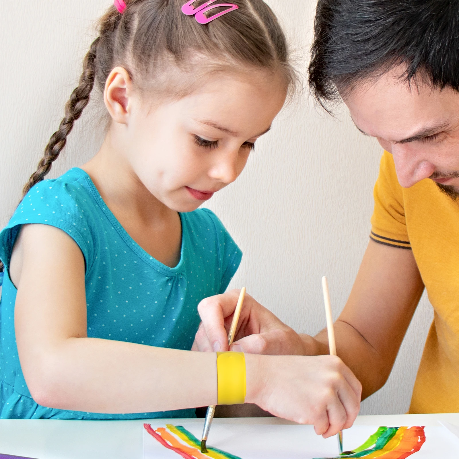 Bracelets à claquettes en Silicone, 10 pièces, pour enfants, garçons et filles, cadeaux de fête, flexibles et légers