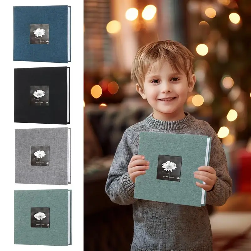 Album fotografico Collect Book Album fotografico da 6 pollici Album di archiviazione fotografica tascabile con nucleo in carta Album di grande capacità con copertina rigida in lino