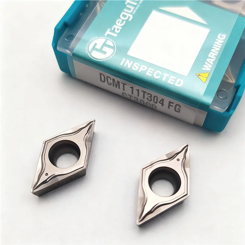 

Taegutec Original Dcmt070204 070208 Dcmt11T304 11t308 Fg Ct3000 Pv3010 Tt8115B Tt5080 Carbide Inserts Cnc External Turning Tool