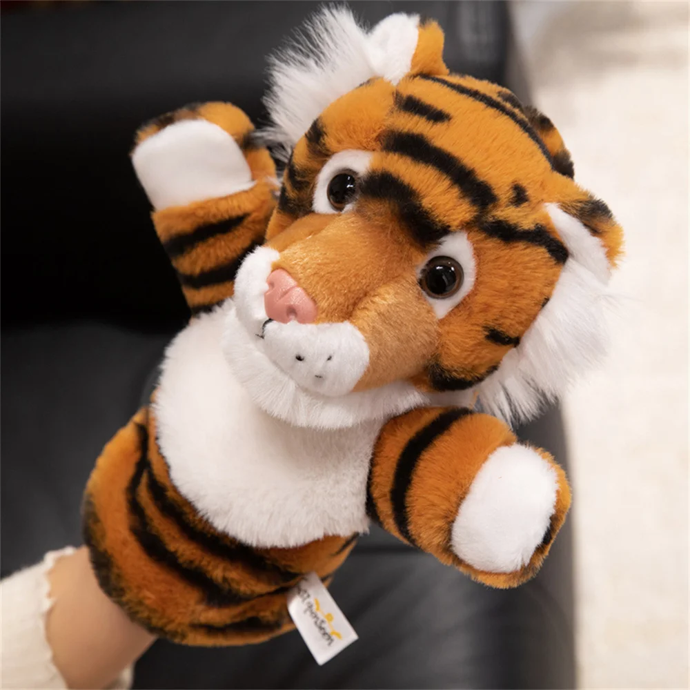 14 Styles Forest Animal Plush Hand Puppet Toys Soft Cozy Piggy Panda Koala Monkey Elephant Frog Doll Funny Lively Game Props