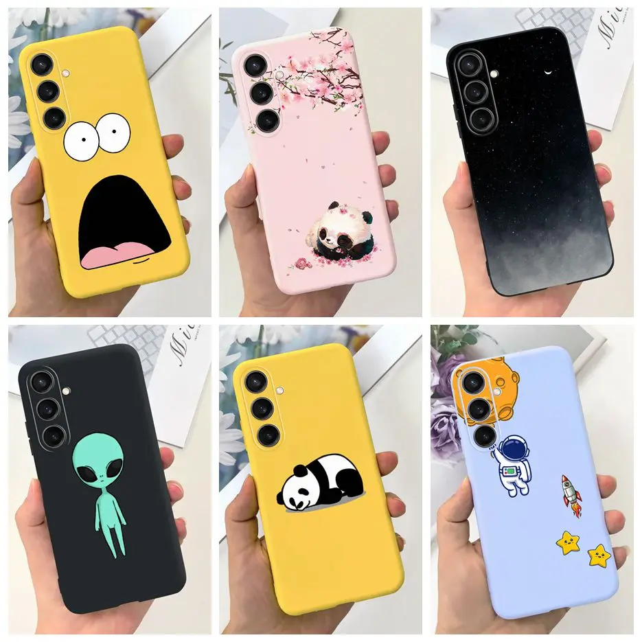 For Samsung Galaxy A55 Case A15 A25 A35 5G Stylish Candy Painted Cover Soft TPU Phone Case For Samsung A15 Galaxy A25 2023 Shell