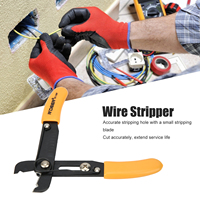 Adjustable Wire Stripper Wire Stripper Adjustable Simple Cutter Stripping Pliers Hand Tools 0.5‑4.0mm Yellow Stripping Pliers
