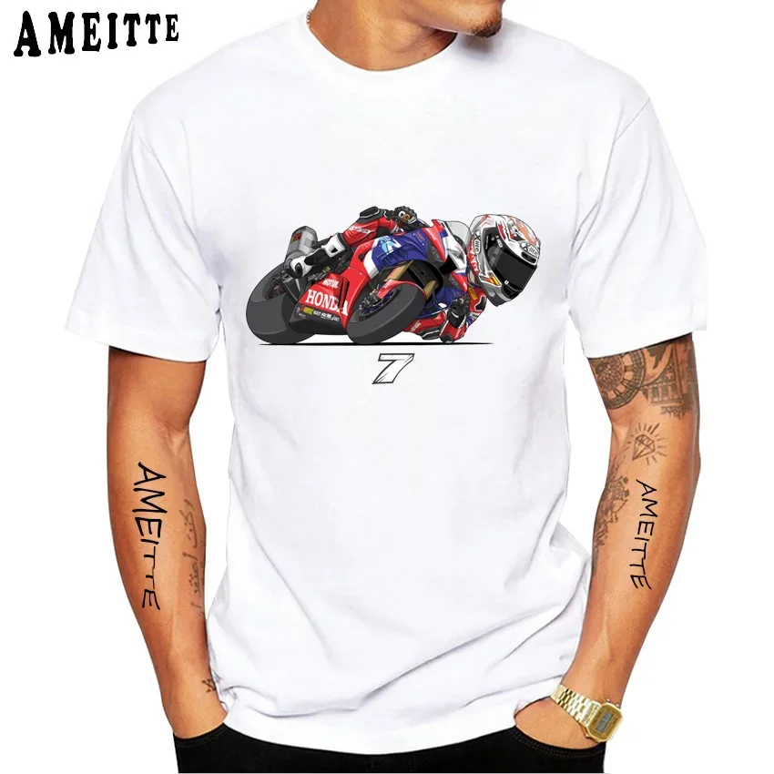 メンズ半袖バイクレースTシャツ,ライダーTシャツ,アドベンチャースポーツ,カジュアルな白いトップス,27 iker Lecuona,男の子用,2023 gp