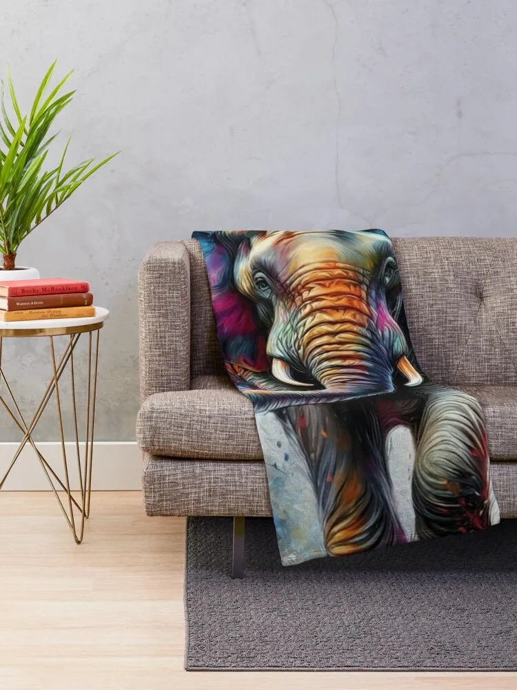 FUNKY ELEPHANT Throw Blanket Sofa Throw Large Blankets Sofas Of Decoration Blankets