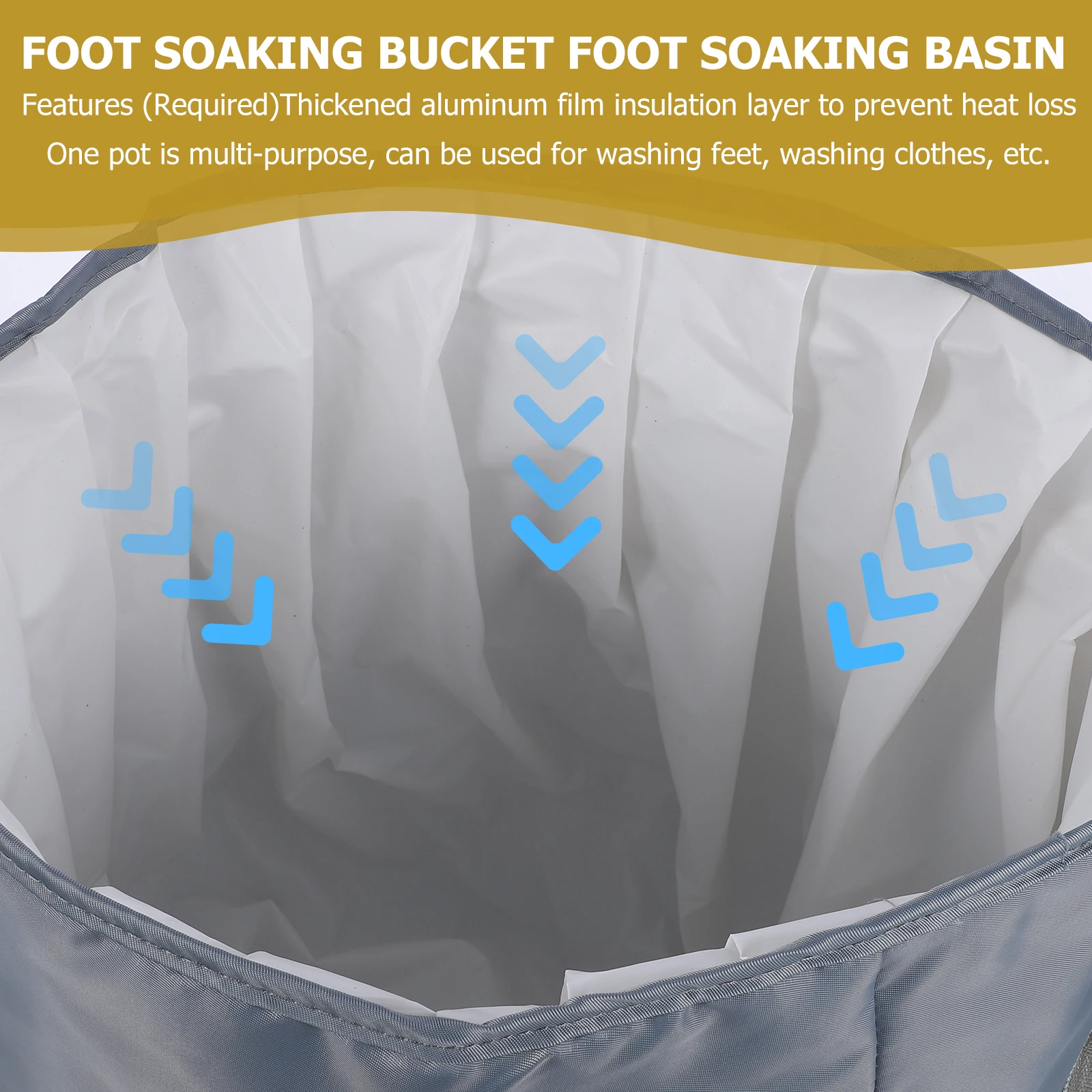 

Folding Foot Soaking Bucket Portable For Home Travel Massage Simple Soaking Basin Fatigue Relief Foot Care Tool