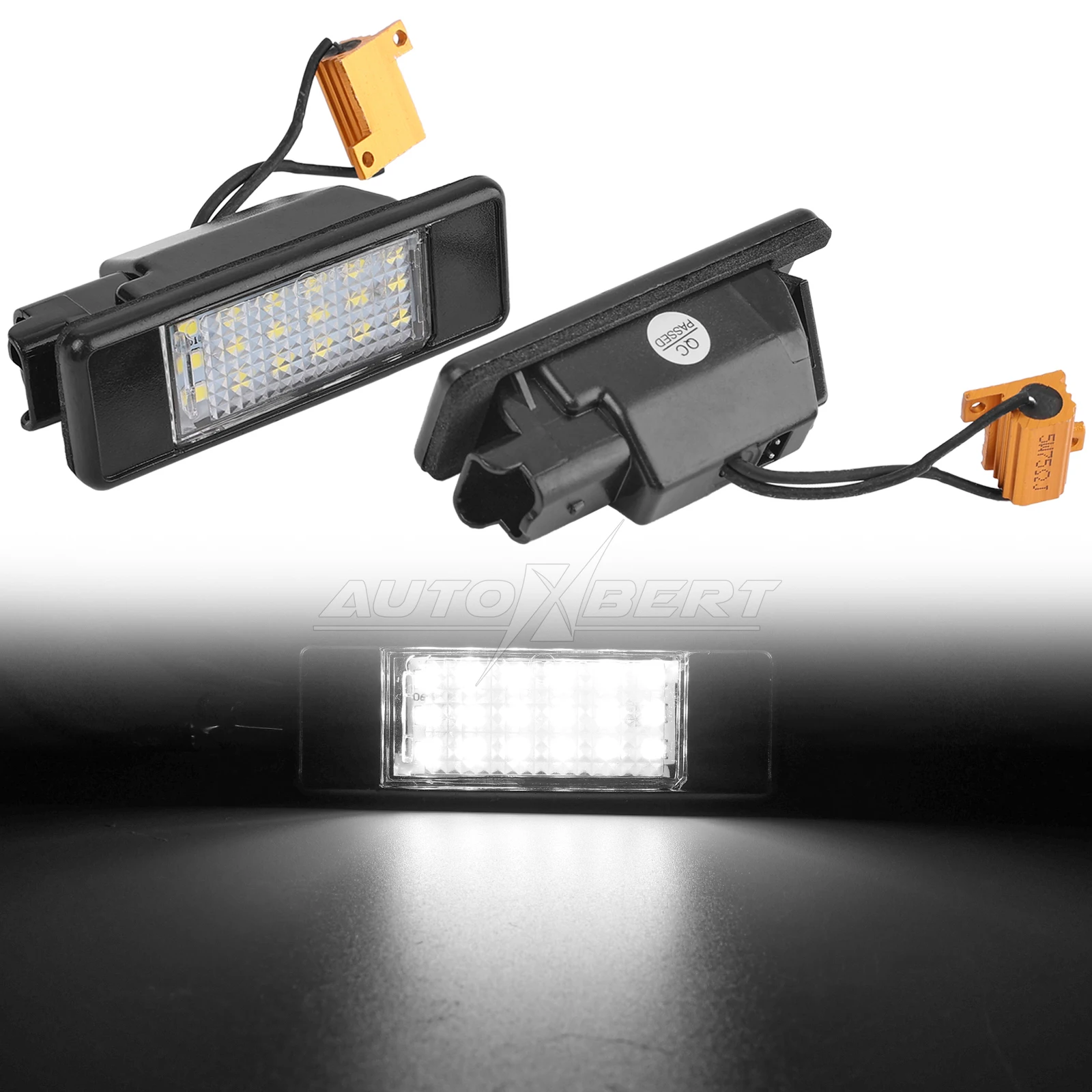 

2X LED Rear Number Plate Light For Benz Vito Viano W639 2003-2014 Sprinter W906 2006-2018 License Plate Light Xenon White CANBUS