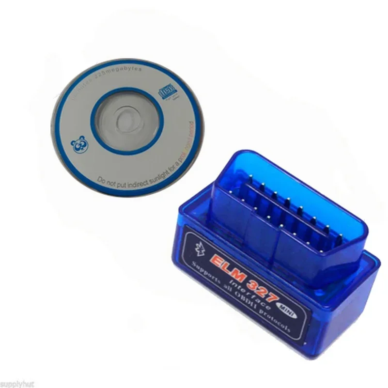 Super Mini ELM327 Bluetooth-compatible Interface V2.1 OBD2 II Auto Diagnostic Tool ELM 327 Work ON Android Torque/PC