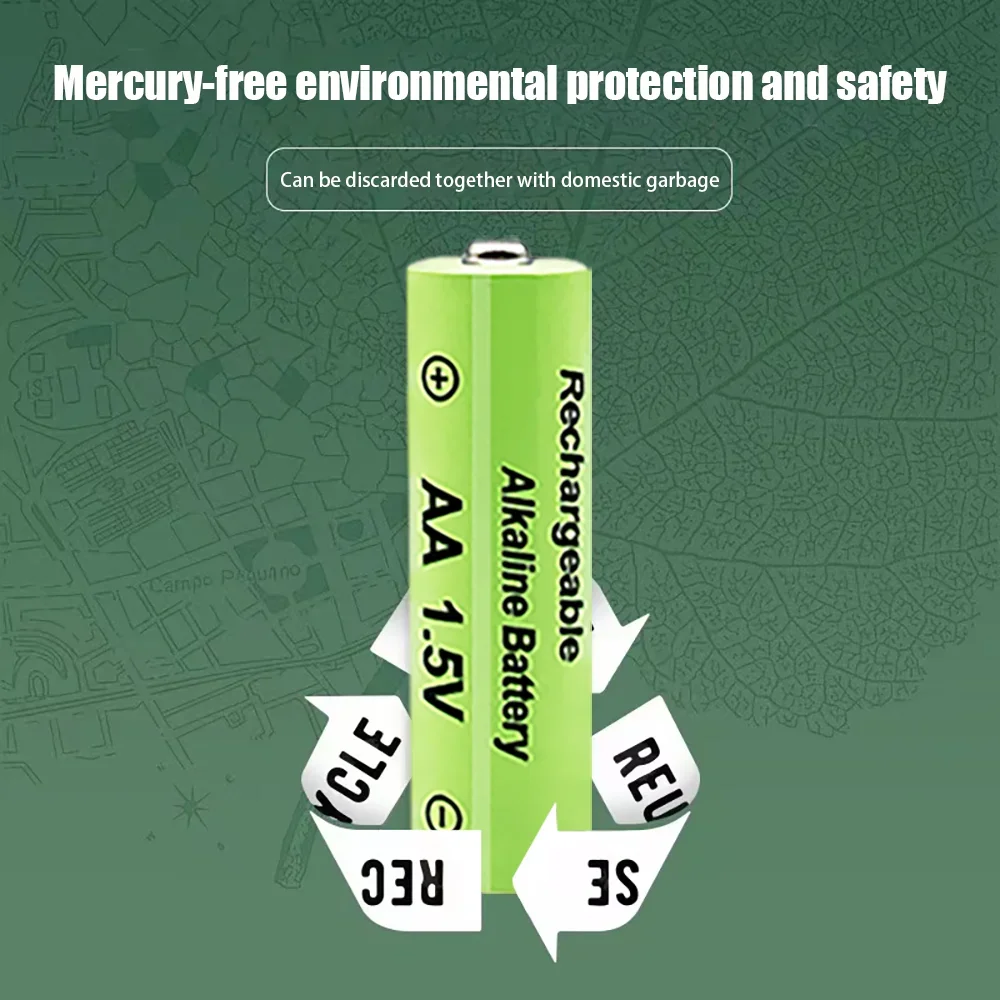 1.5V AA 3800mAh แบตเตอรี่แบบชาร์จไฟได้ชาร์จได้1 5V แบตเตอรี่ AA ไฟฉายของเล่นนาฬิกาผู้เล่น MP3แป้นพิมพ์ไร้สายเมาส์ไร้สาย