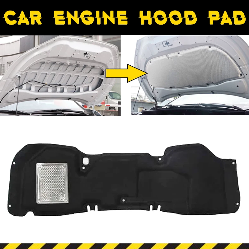 

Car Engine Hood Pad For Honda Civic 9th Gen FB1 2012-2015 2013 2014 Heat Insulation Cotton Soundproof Cover Sound Accessories