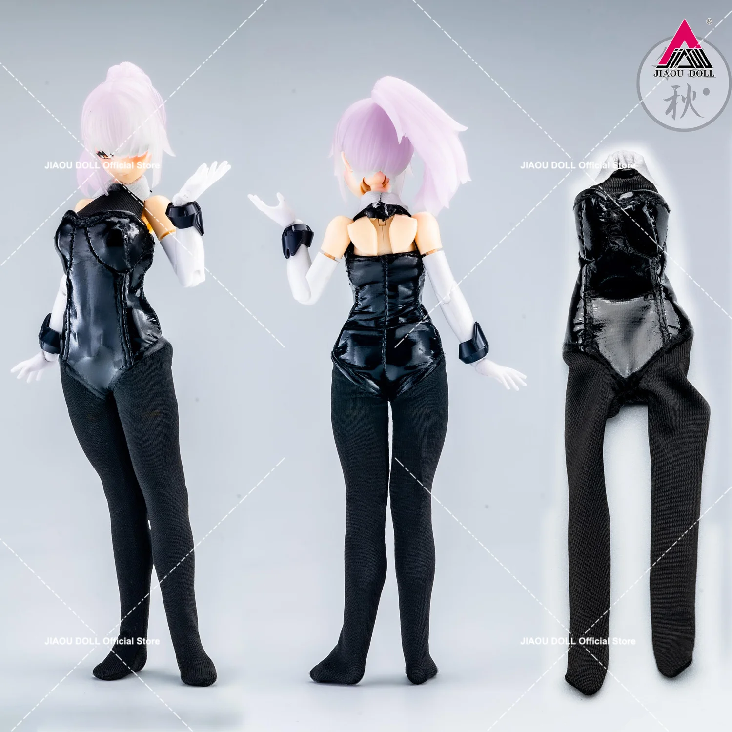 

C019 1/12 Scale Cute Bunnygirl Bodysuit Black Jumpsuit Clothes Model Fit 6" Soldier Action Figure Body Dolls