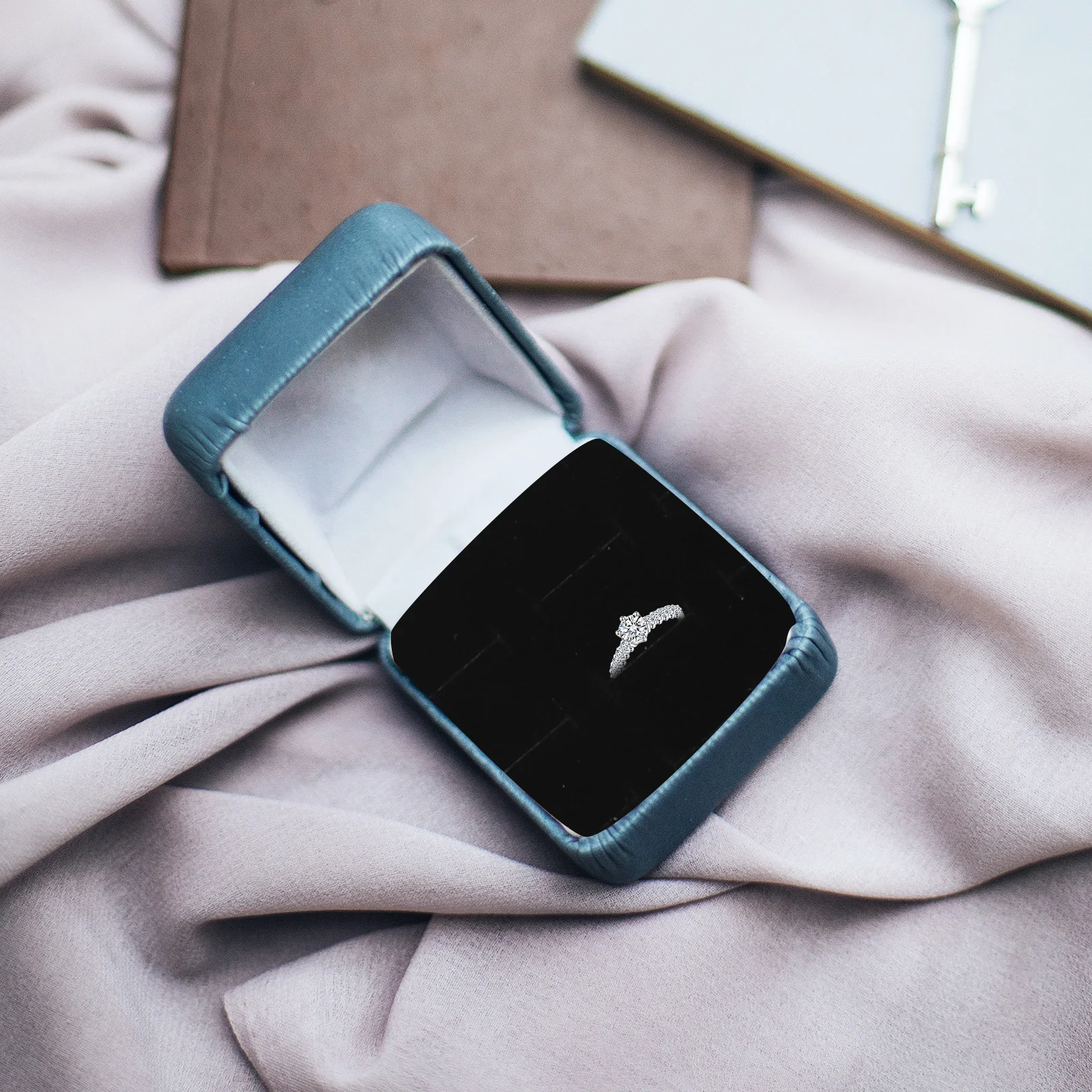 120 فتحة علبة خاتم عرض المجوهرات إدراج تكويم الإسفنج وسادة القرط المنظم حامل السفر درج إدراج