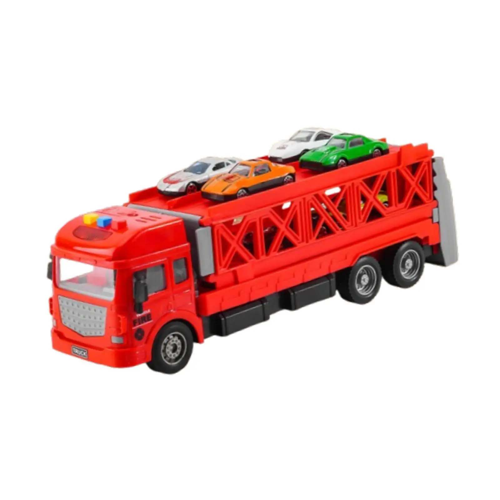 

Kids Cool Folding Truck Toy with Cars Hauler Launch Vehicles Play Set for Toddlers Ages 3 4 5 6 Children Boys Birthday Gifts