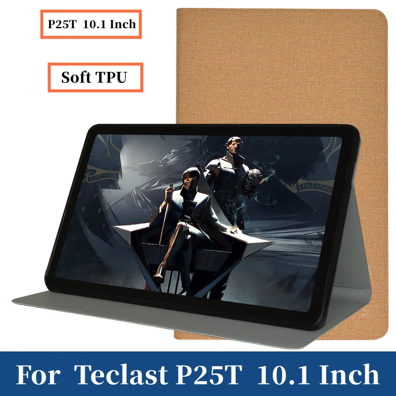 Teclast P25T 용 폴리오 PU 커버, 10.1 인치 태블릿 PC 접이식 스탠드