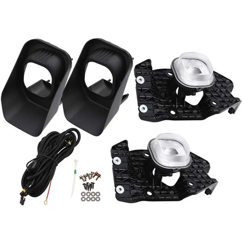 2Pcs Clear Bumper Fog Lamp Left+Right for Superduty 2011-2016