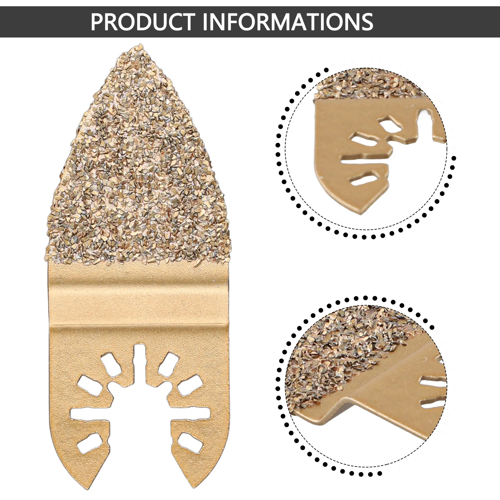 1PC Diamondsaw Blade Carbide Triangle Rasp Oscillating Saw Blades Carbide    For Rough Sanding Fillers For Grout Tile Cutting