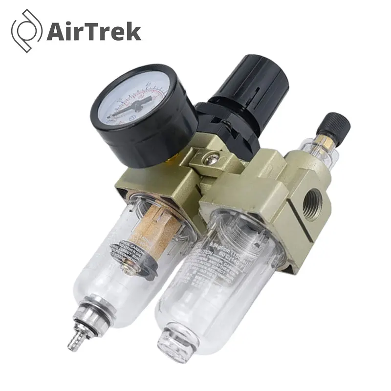 

Комбинированный фильтр-регулятор-лубрикатор для компрессора AC2010-02 AC3010-03, блок подготовки пневматического воздуха 1/4–3/8 дюйма BSP NPT