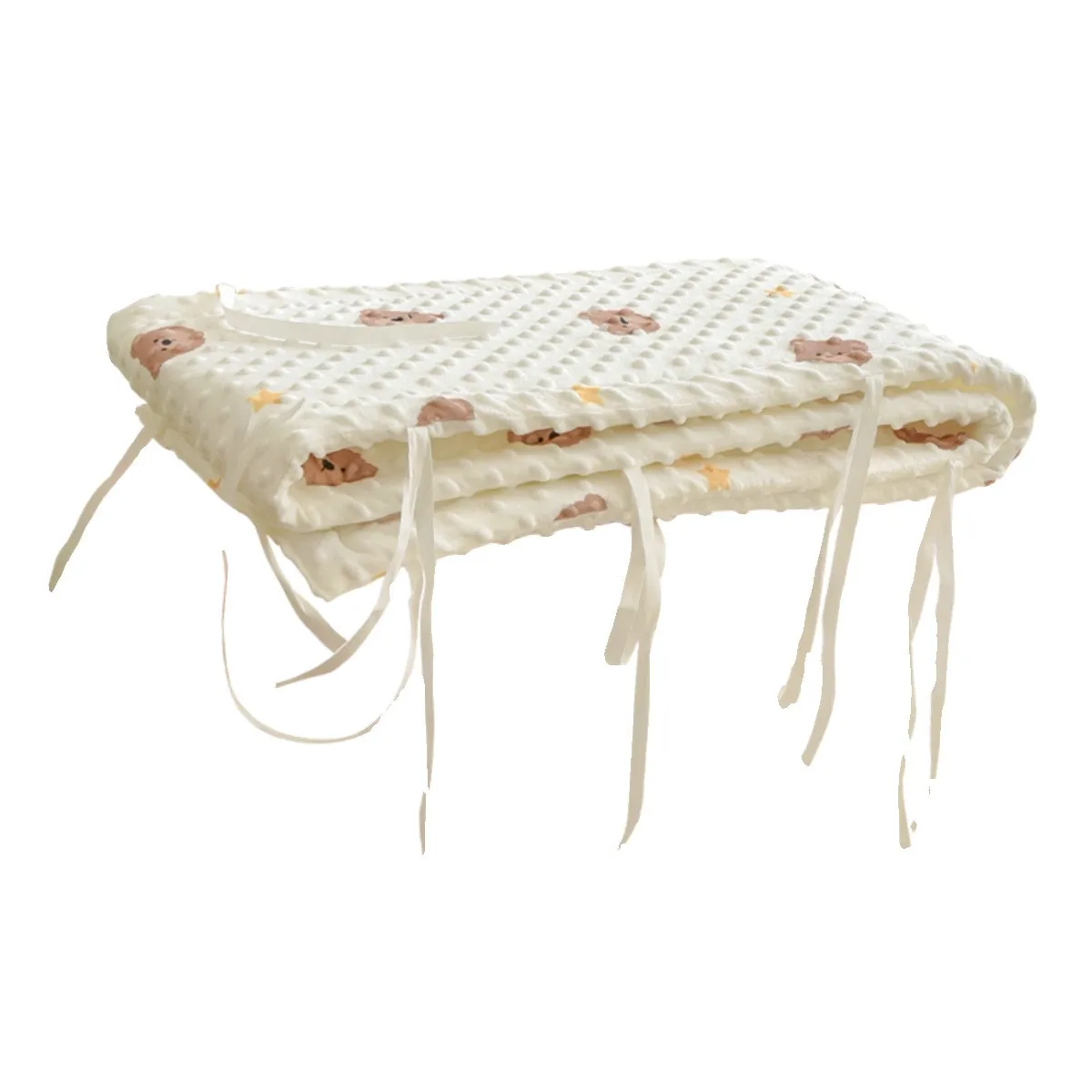 Protector de Cuna Trenzado con Nudos de 65cm/120cm/140cm/200cm/240cm para Bebé