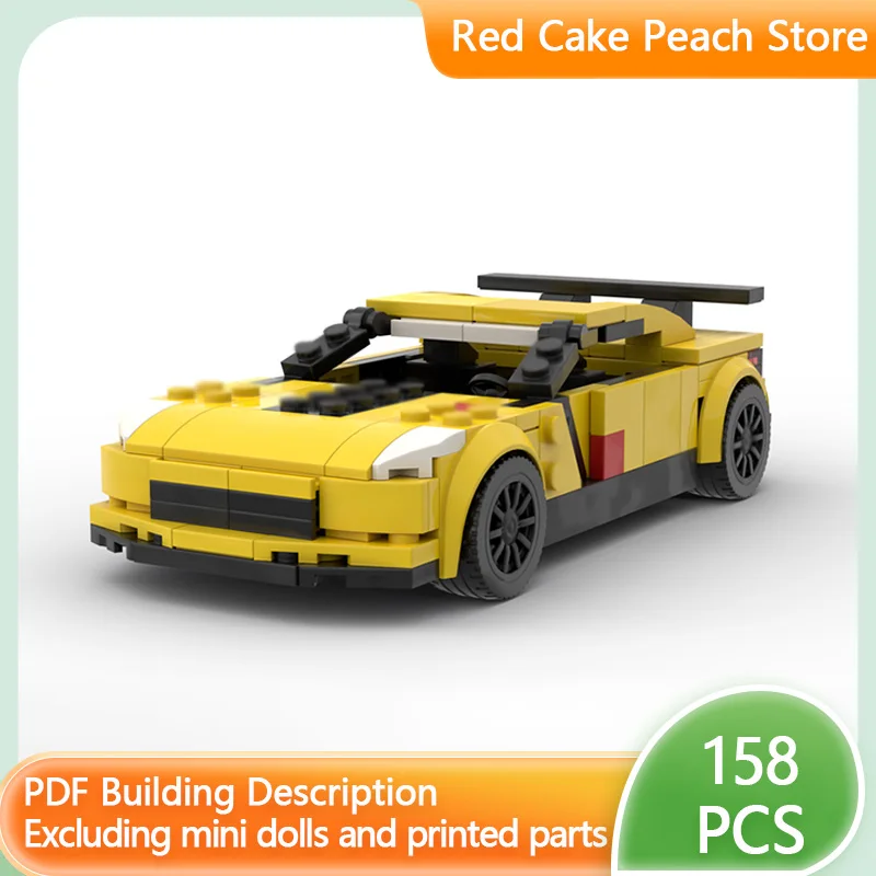 

Модель скоростного гоночного автомобиля MOC Building C7.R Верхний уровень спортивного автомобиля Модульная технология Детские праздничные подарки Сборка игрушек Костюм