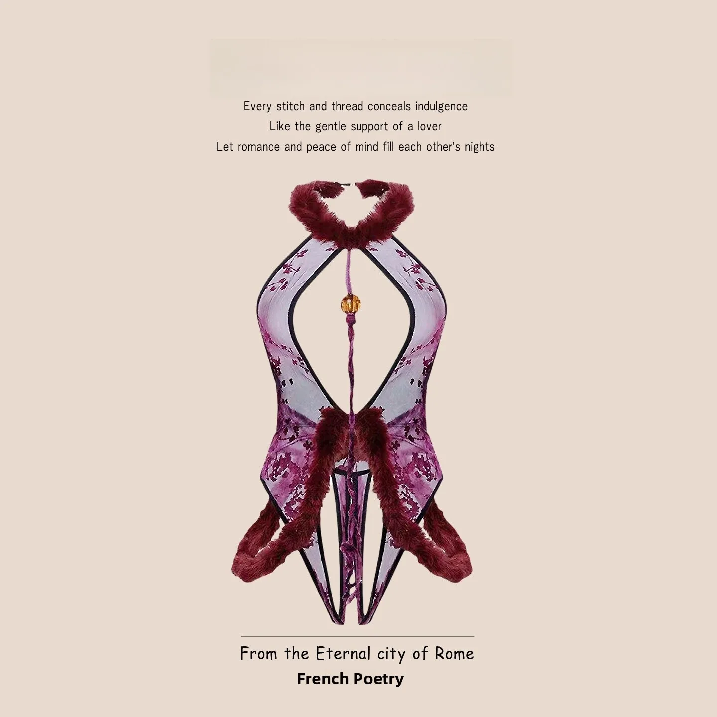 

Sexy Plu Flag Robe Ne Hanging One-Piece Suit for Women New Chinese Sle Underwear FARGTHERS2026 Spring Collection