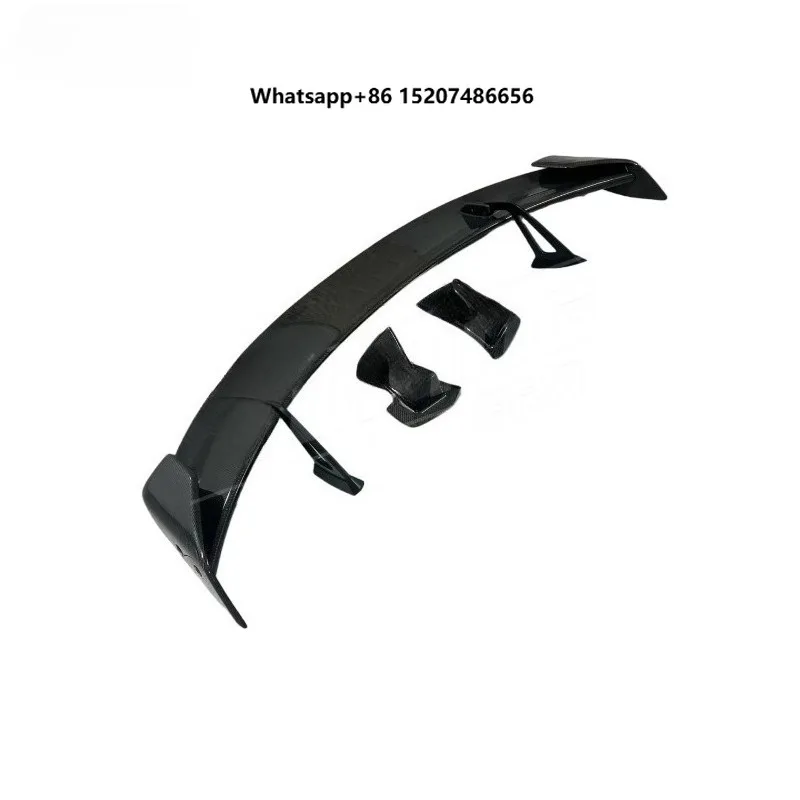 Style Real Carbon Fiber Short-stance Swan Neck Rear Wing Spoiler for 2019 on  MK5 A90 A91 Perfect Fitment Car