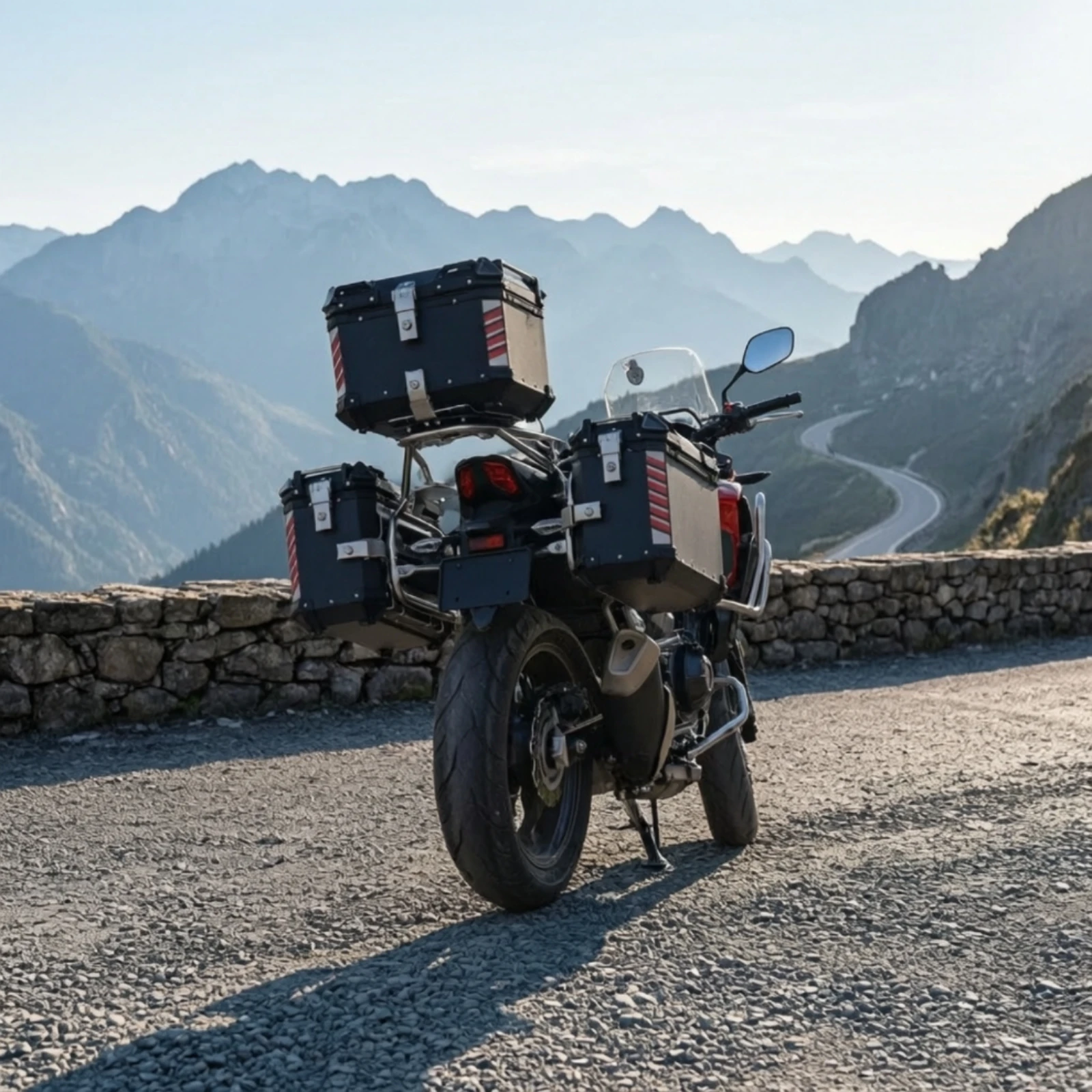 Motorcycle Side Case Bracket Perforated Motorcycle Side Box Mount Mounting Kit Secure Easy to Install for Touring Riders