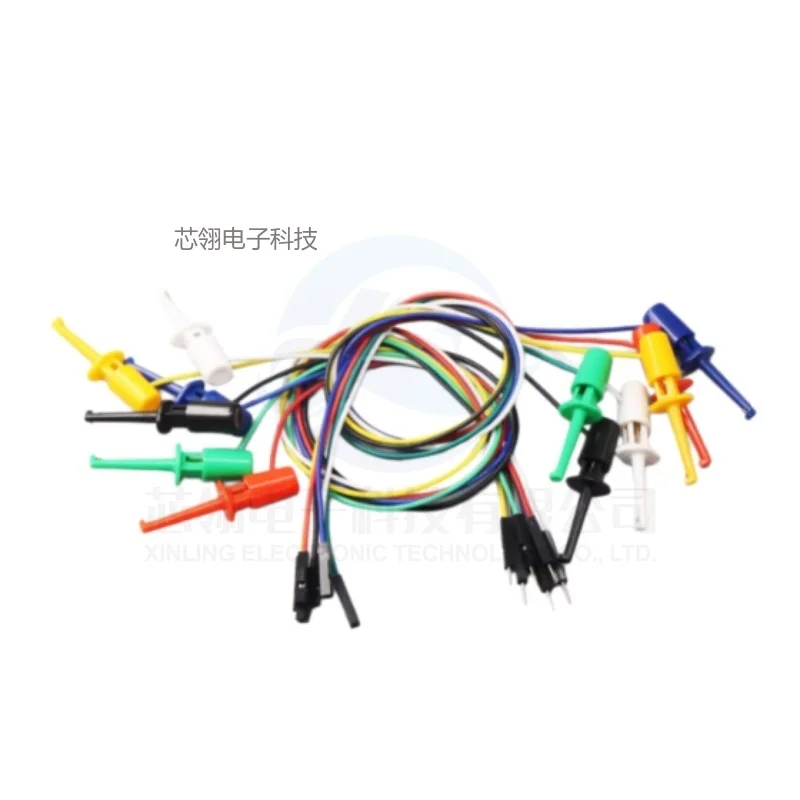 Test Hook with Male and Female Head, DuPont Line Transistor Tester, Electric Hook Type, Instrument Test Clip