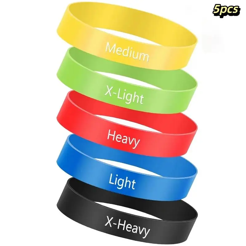 Silicone Finger Toe Resistance Bands Yoga Pull Band With 6 Resistance Levels For Strength Training Physical Therapy Workout