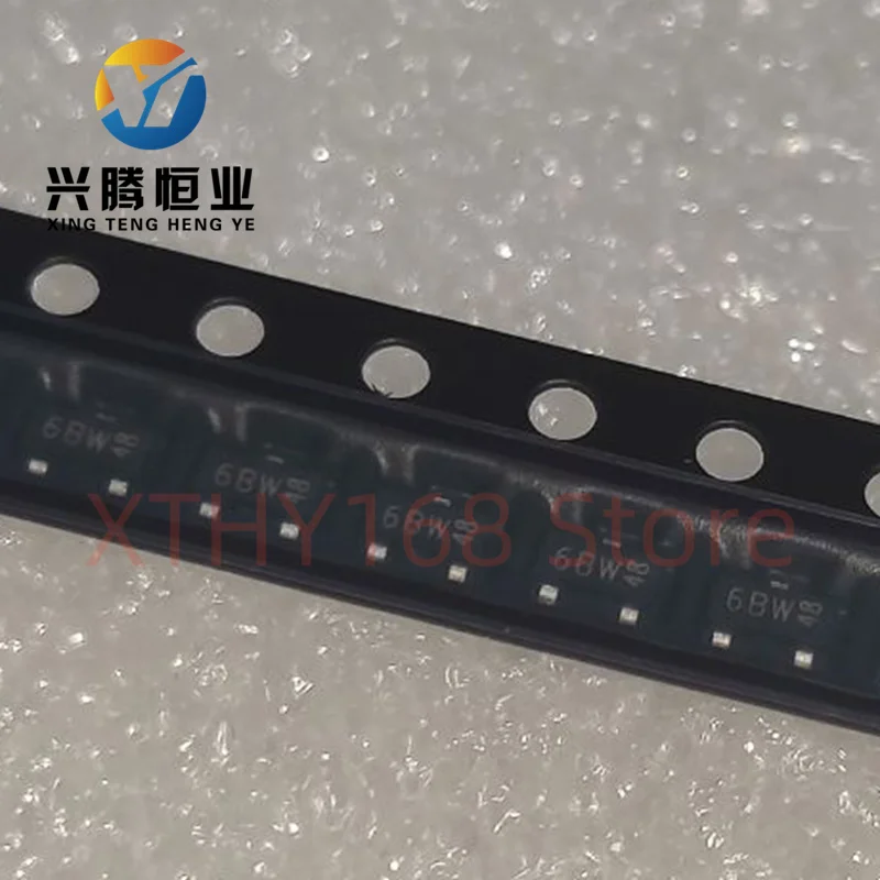 100 ชิ้น/ล็อต BC817-25 SOT-23-3 เครื่องหมาย; 6BW ทรานซิสเตอร์แบบไบโพลาร์ - BJT Trans GP BJT NPN 45V 0.5A 345mW ยานยนต์ 3-Pin