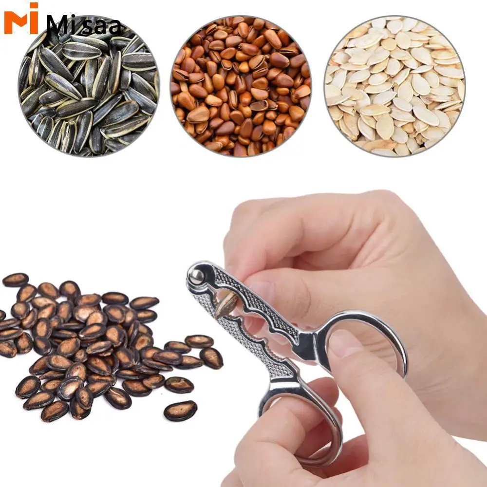 Nut Opener Stainless Steel Multifunction Creative Kitchen Gadget Accessories Nut Cracker For Home Sunflower Melon Seed Plier