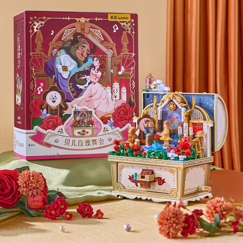 خرافة الموسيقى الكنز الصدر اللبنات خرافة المرحلة المشهد الأميرة الشكل دمية سطح المكتب ديكو الاطفال لتقوم بها بنفسك لعب فتاة هدية