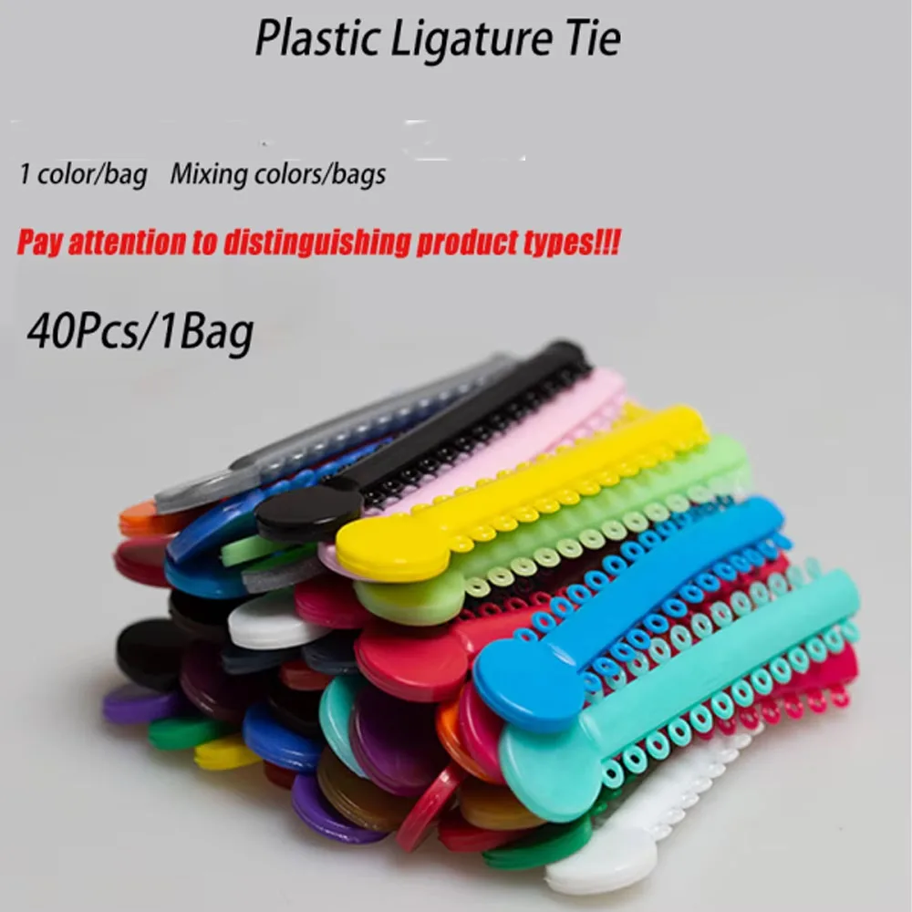 

1000pcs/bag Dental Elastic Ligature Ties Orthodontics Elastic Rubber Bands Braces Tie O-Ring Elastic Bands Tie Dental Ring