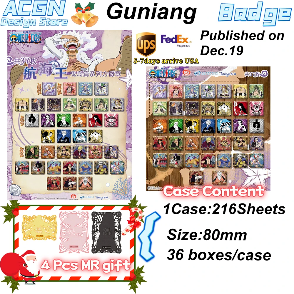 

Оптовая продажа, 2025 г Gu Niang Navigation King Sequel Ghost Island Series, квадратный значок ACG CCG TCG, подарки для хобби