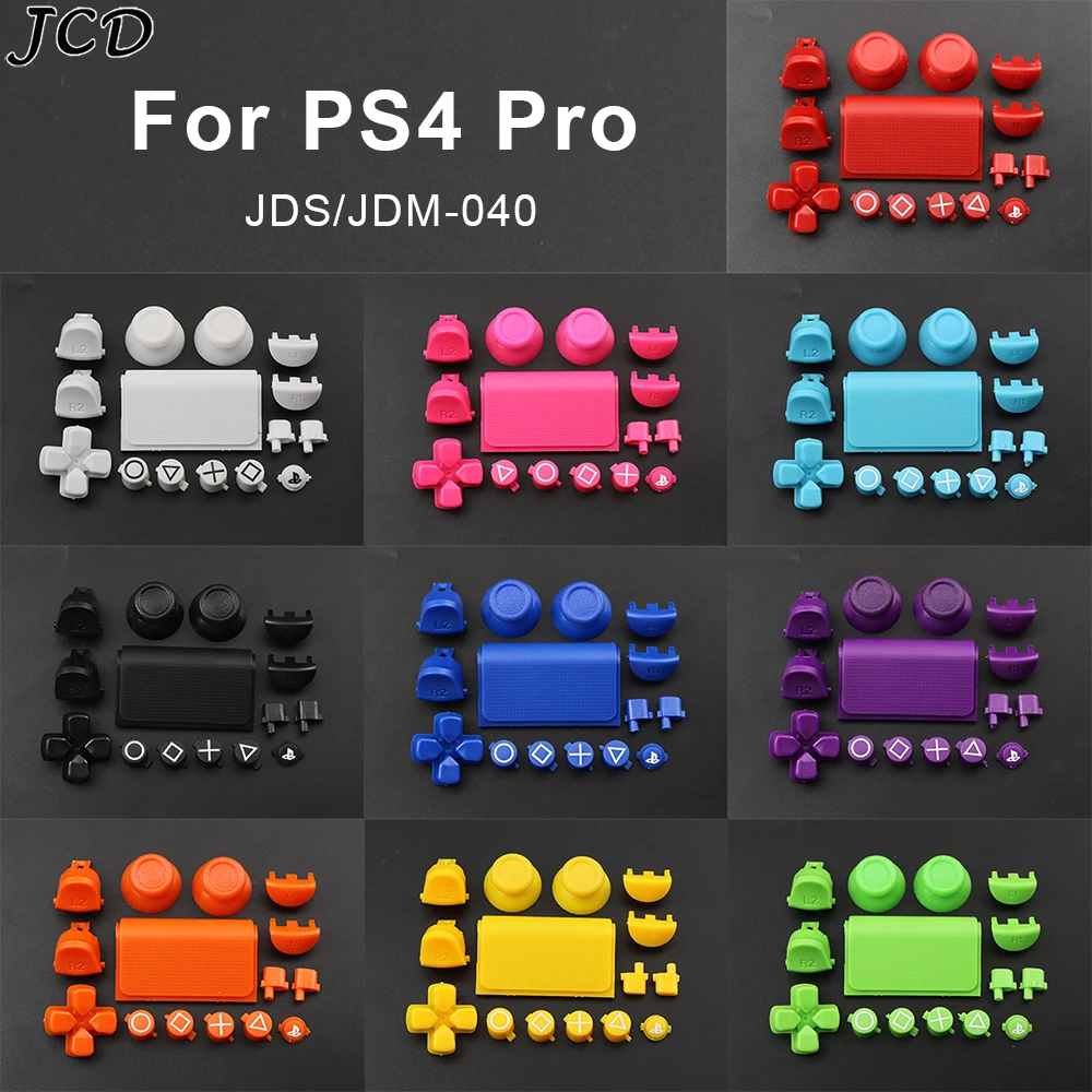 JCD For PS4 Pro Slim JDS-040 JDM-040 Controller Full Set Joysticks TouchPad Dpad Button R1 L1 R2 L2 Direction Key ABXY Buttons