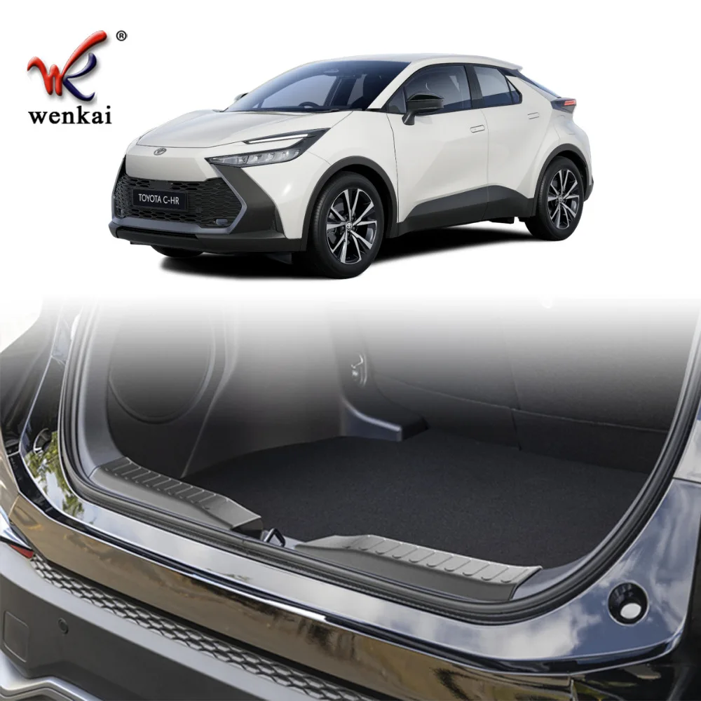 For 2024 2025 Toyota CHR C-HR Rear Door Sill Scuff Plate Stainless Steel Car Accessories