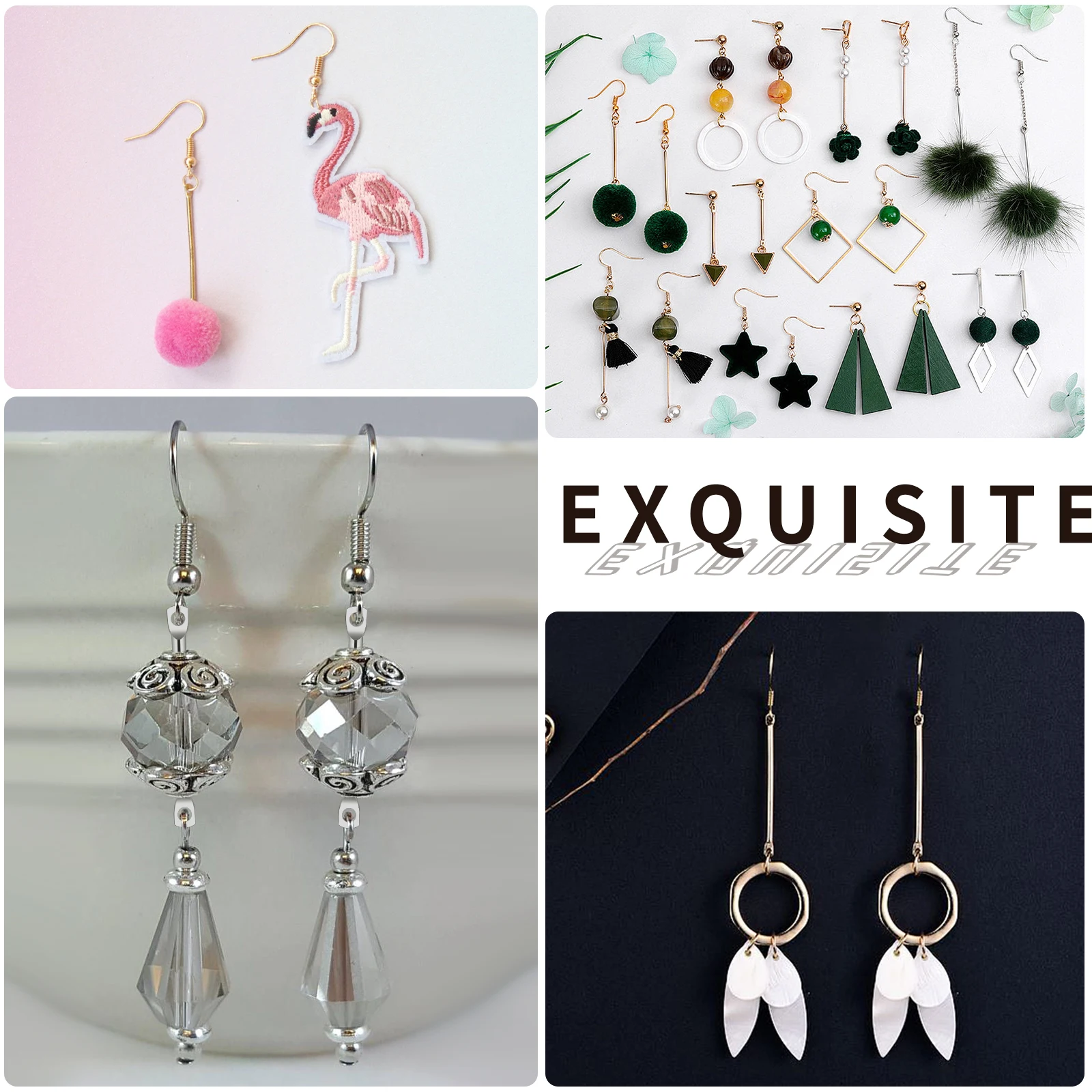 Ganchos de brinco banhados a prata/ouro 925 para fazer joias, kit de fabricação de brincos hipoalergênicos de 900 peças, descobertas de brincos, anéis de salto