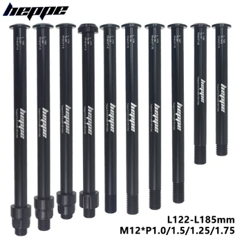 HEPPE จักรยานเพลาส้อมด้านหน้าเพลา Skewers 12x100/110 ด้านหลัง Thru Axle 12x142/148 M12xP1.0/1.25/1.5/1.75 จักรยาน QUICK RELEASE