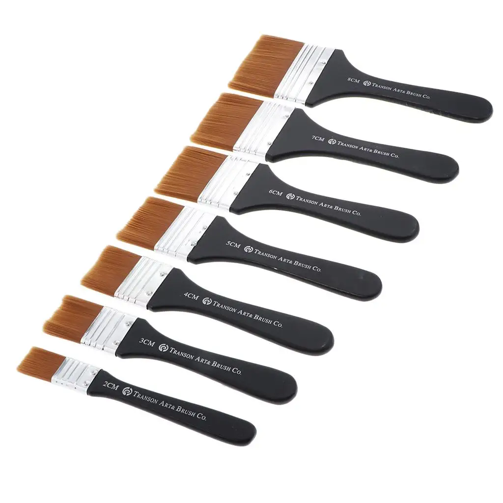 

Watercolor Drawing Brushes Kit Wooden Handle Paint Brushes Multicolor Nylon Bristle for DIY Art and Wall Projects