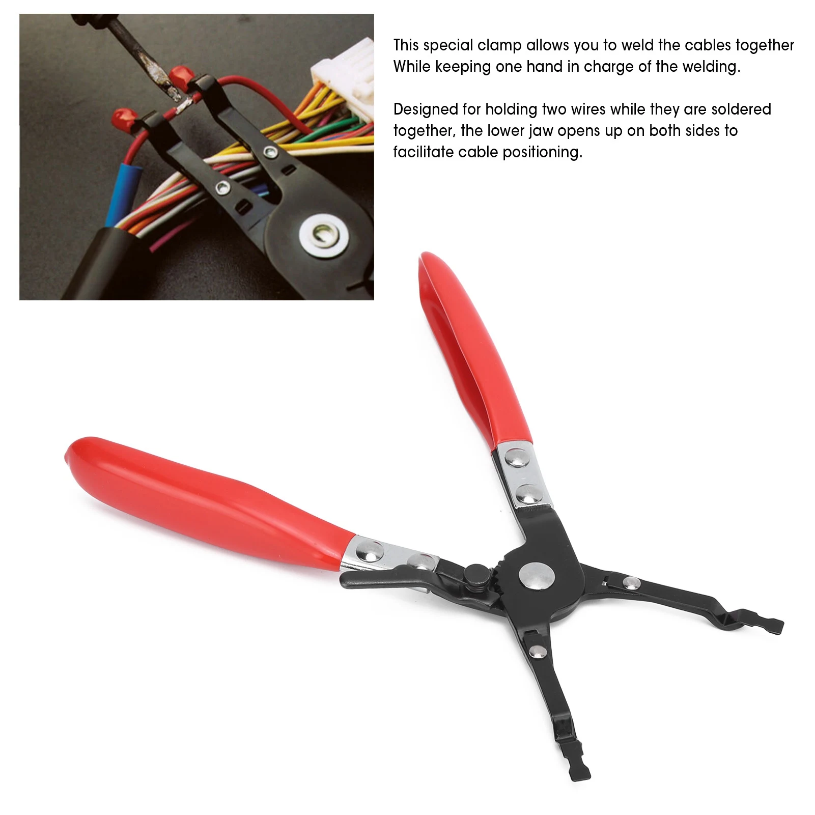 Universal  Soldering Plier 2 Wires Welding Clamp PickUp Aid Tool for Automobile Maintenance Repairing Tools