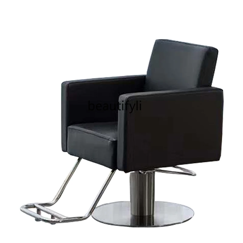 

High-End Barber Shop Barber Chair Beauty Salon Chair for Hair Salon Hair Cutting Chair Lifting Hot Dyeing Stool Simple